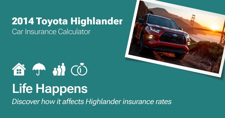 2014 Toyota Highlander car insurance calculator image