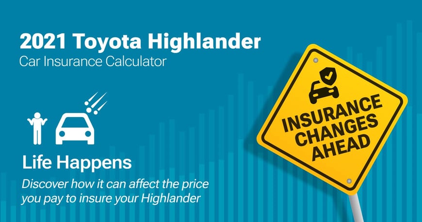 2021 Toyota Highlander car insurance calculator image