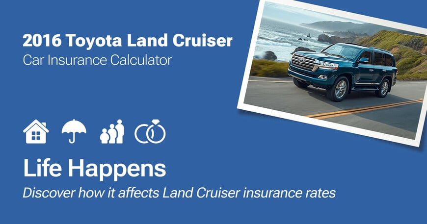 2016 Toyota Land Cruiser car insurance calculator image