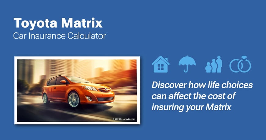 Toyota Matrix car insurance calculator image