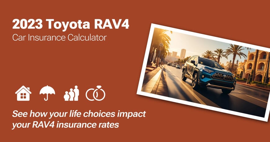 2023 Toyota RAV4 car insurance calculator image