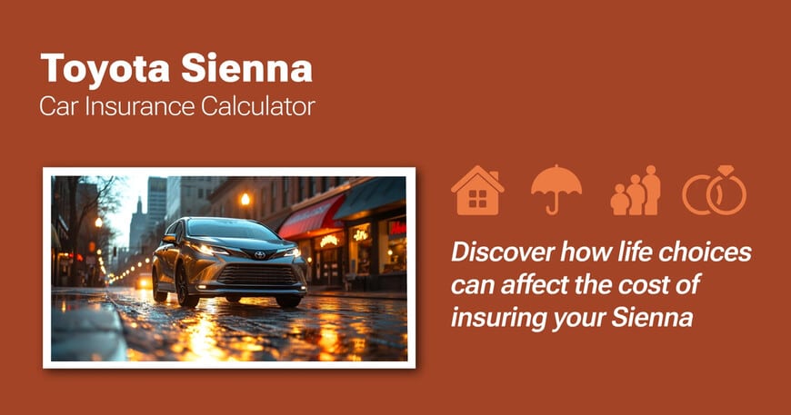 Toyota Sienna car insurance calculator image