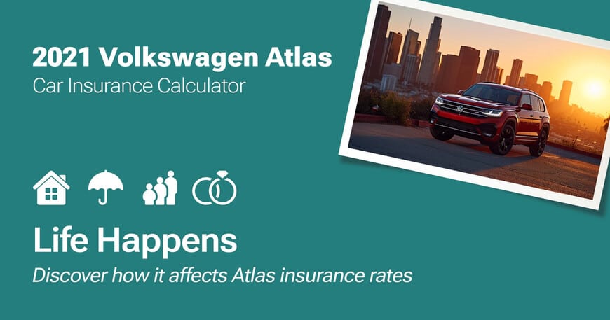 2021 Volkswagen Atlas car insurance calculator image