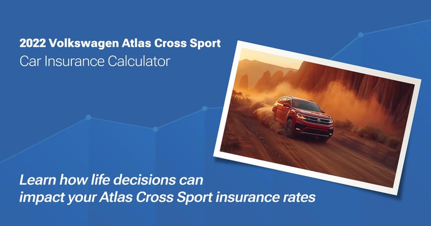 2022 Volkswagen Atlas Cross Sport car insurance calculator image
