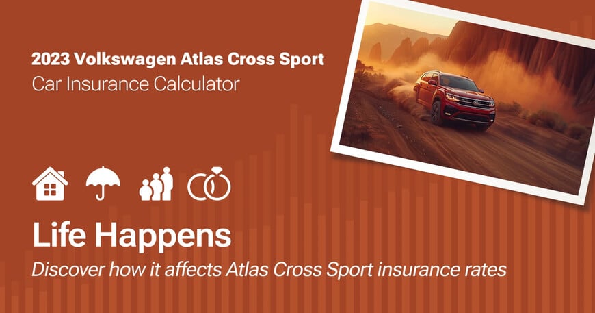 2023 Volkswagen Atlas Cross Sport car insurance calculator image