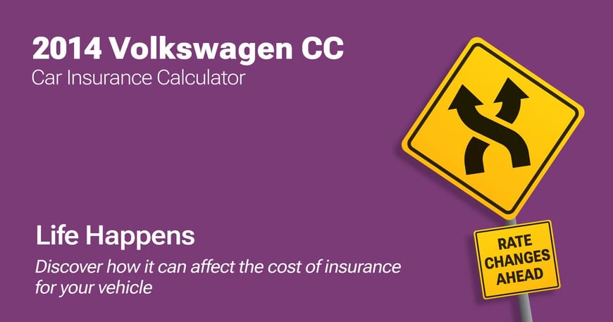 2014 Volkswagen CC car insurance calculator image