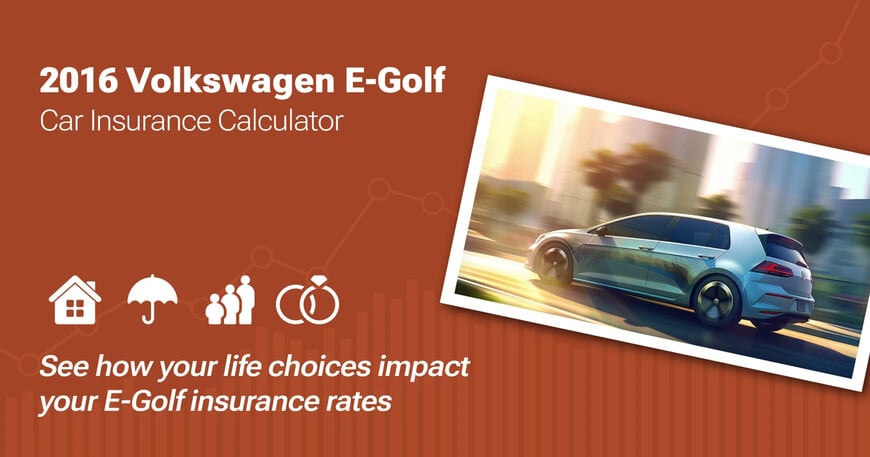2016 Volkswagen E-Golf car insurance calculator image