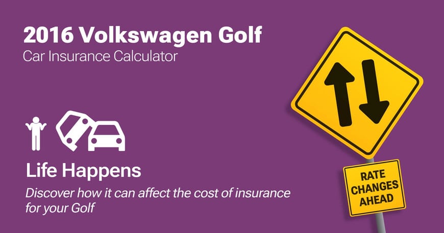 2016 Volkswagen Golf car insurance calculator image