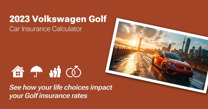 2023 Volkswagen Golf car insurance calculator image
