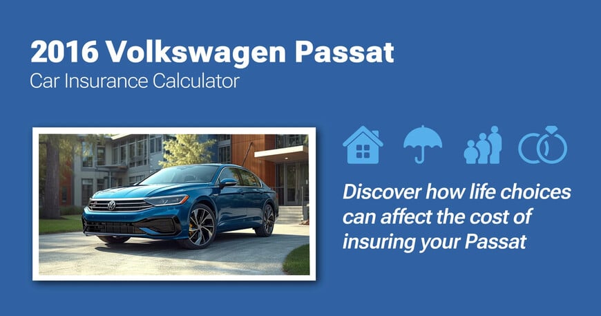 2016 Volkswagen Passat car insurance calculator image