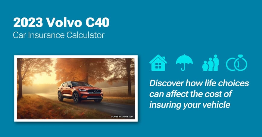 2023 Volvo C40 car insurance calculator image
