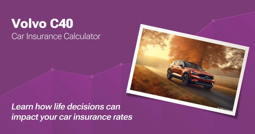 Volvo C40 car insurance calculator image
