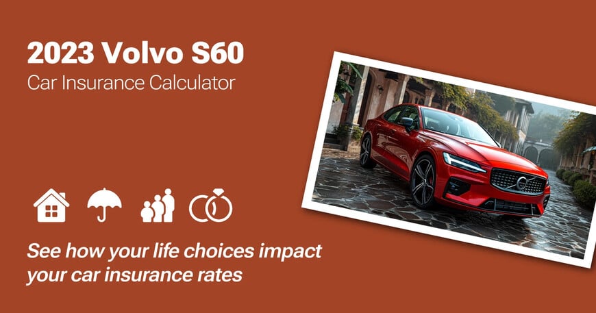 2023 Volvo S60 car insurance calculator image
