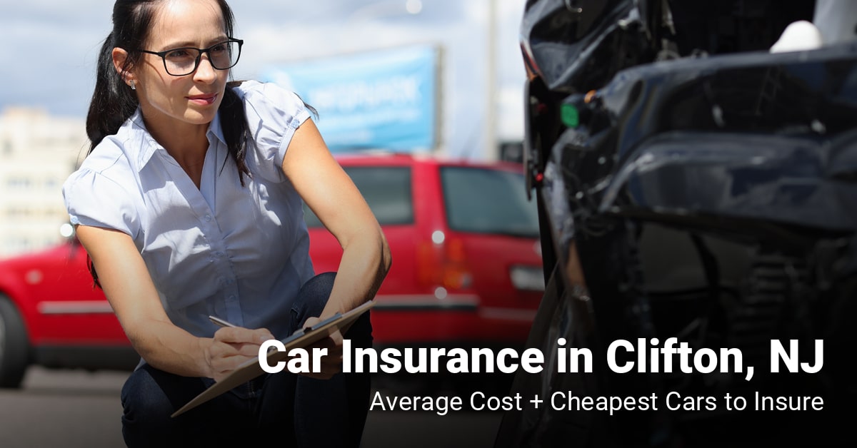 Clifton, NJ, car insurance cost and cheapest vehicles to insure