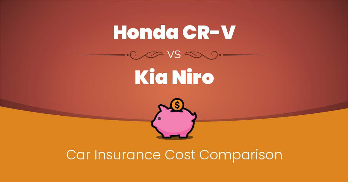 Honda CR-V vs Kia Niro insurance comparison illustration