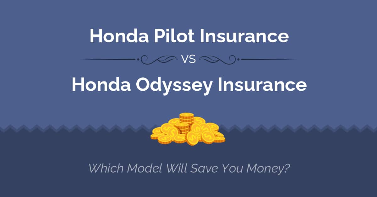 Honda Pilot vs Honda Odyssey insurance comparison illustration