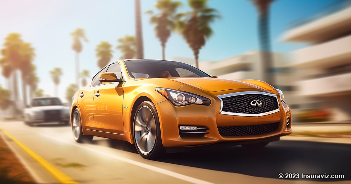 Stylized illustration of an Infiniti Q40