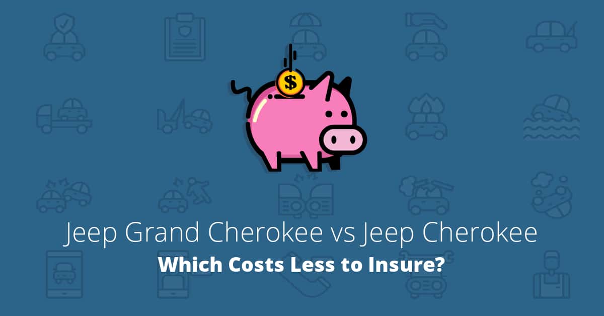 Jeep Grand Cherokee vs Jeep Cherokee insurance comparison illustration