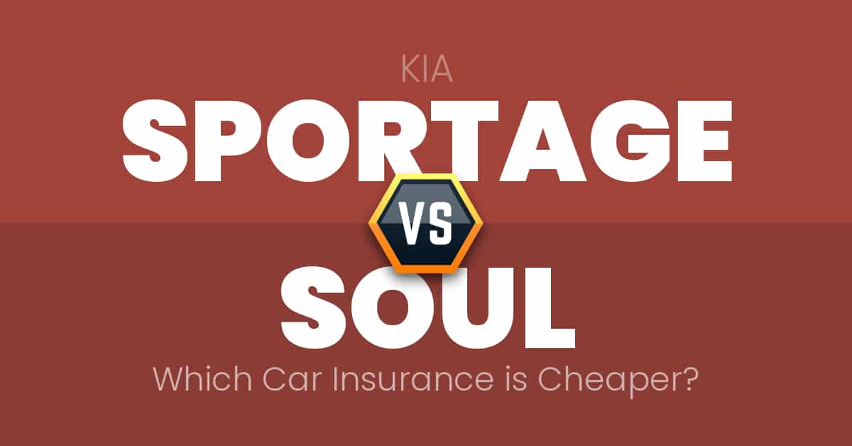 Kia Sportage vs Kia Soul insurance comparison illustration