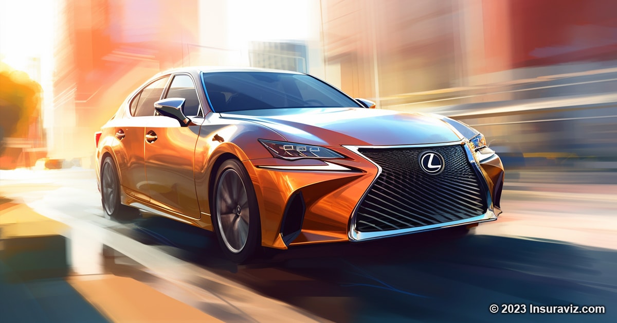 Stylized illustration of a Lexus GS 450