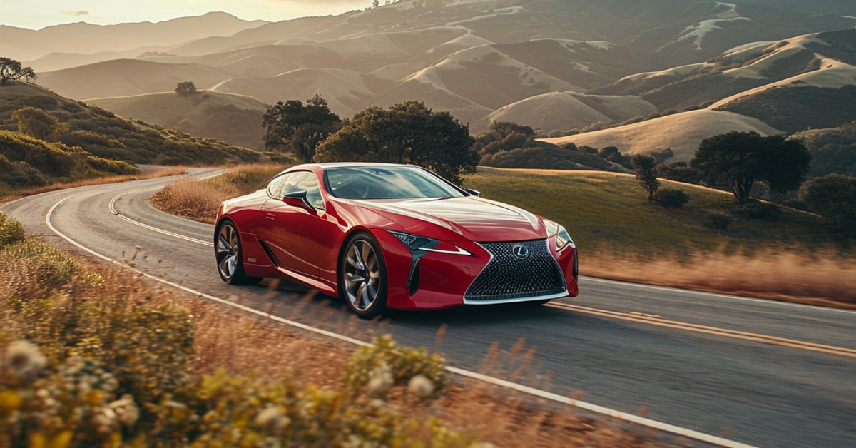 Lexus LC 500h country drive