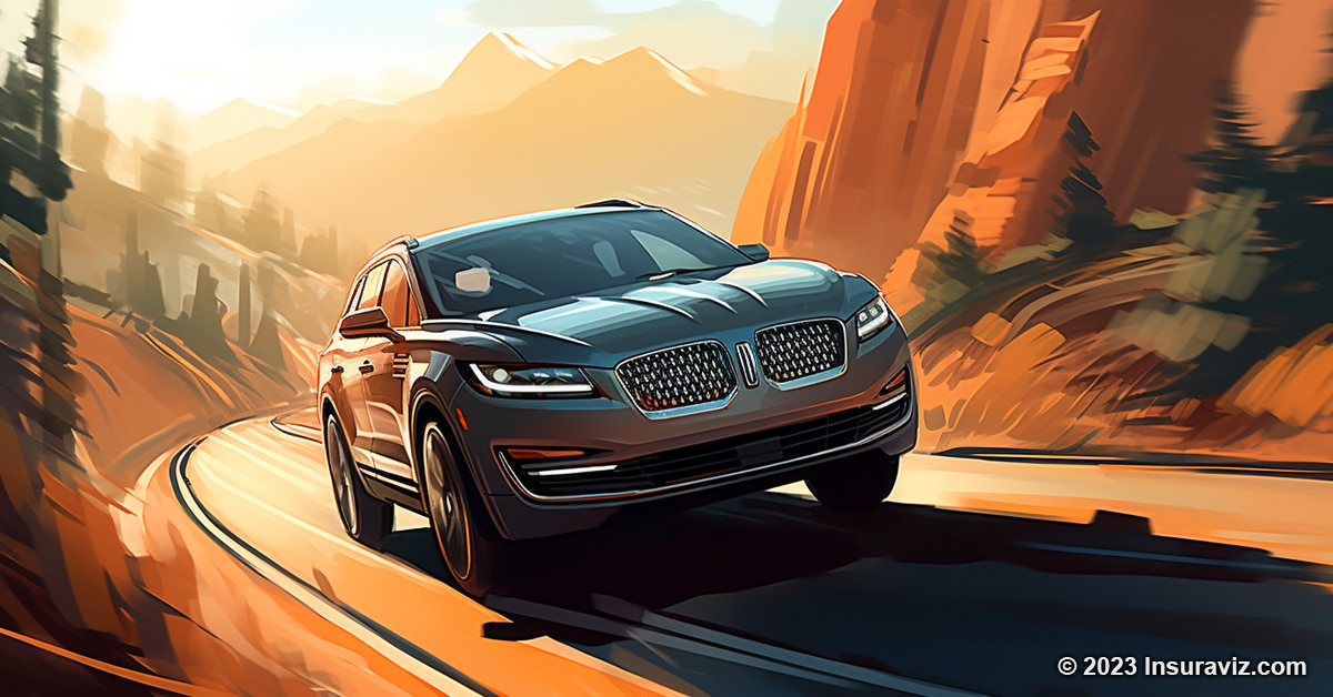 Stylized illustration of a Lincoln MKX