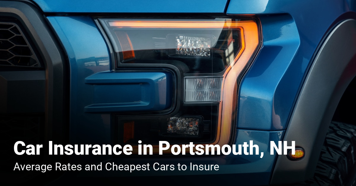 Portsmouth, NH, car insurance cost and cheapest vehicles to insure
