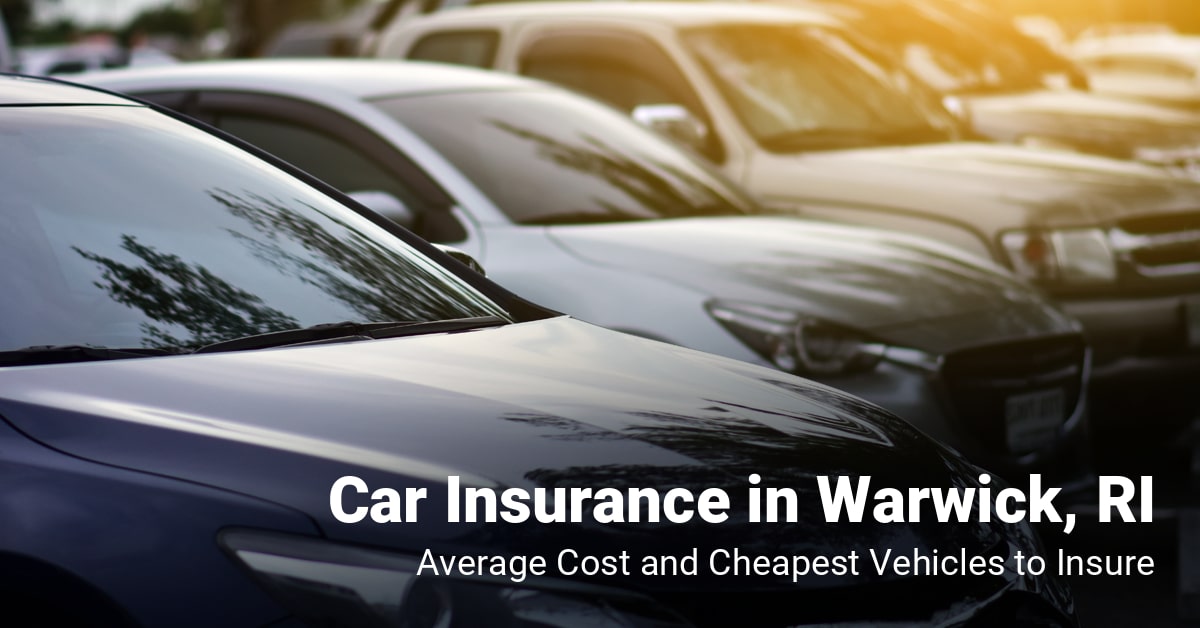 Warwick, RI, car insurance cost and cheapest vehicles to insure