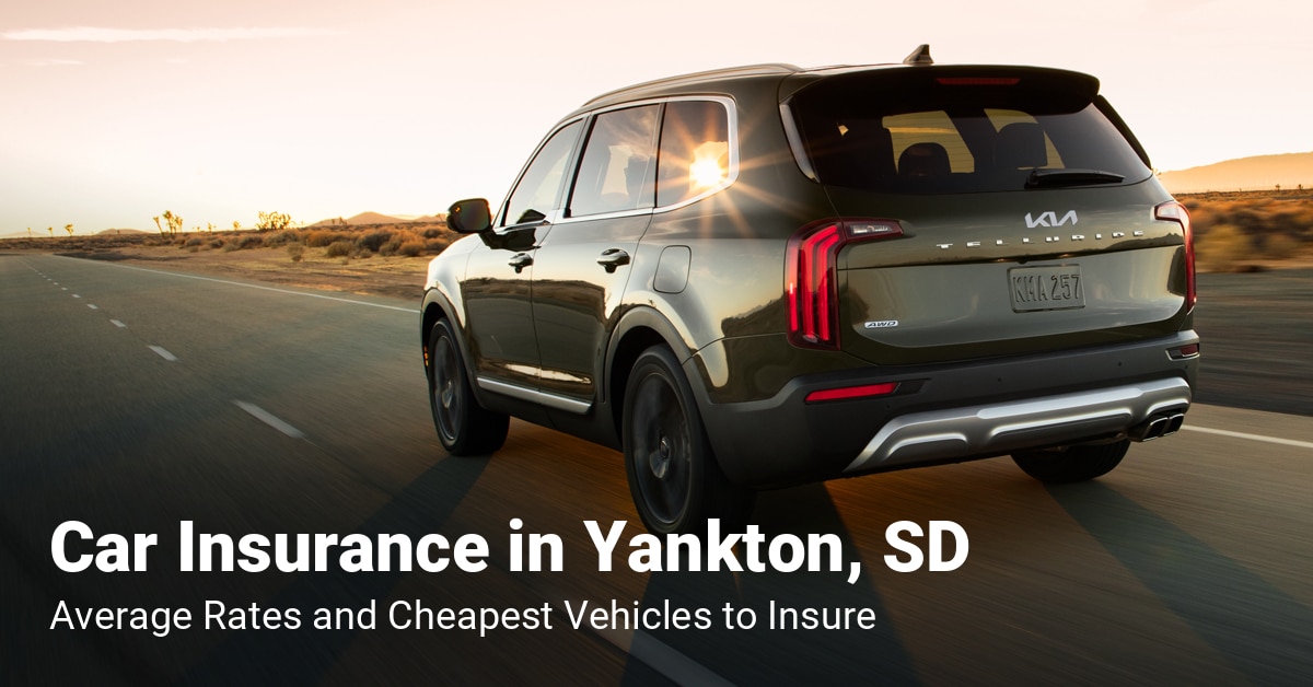 Yankton, SD, car insurance cost and cheapest vehicles to insure